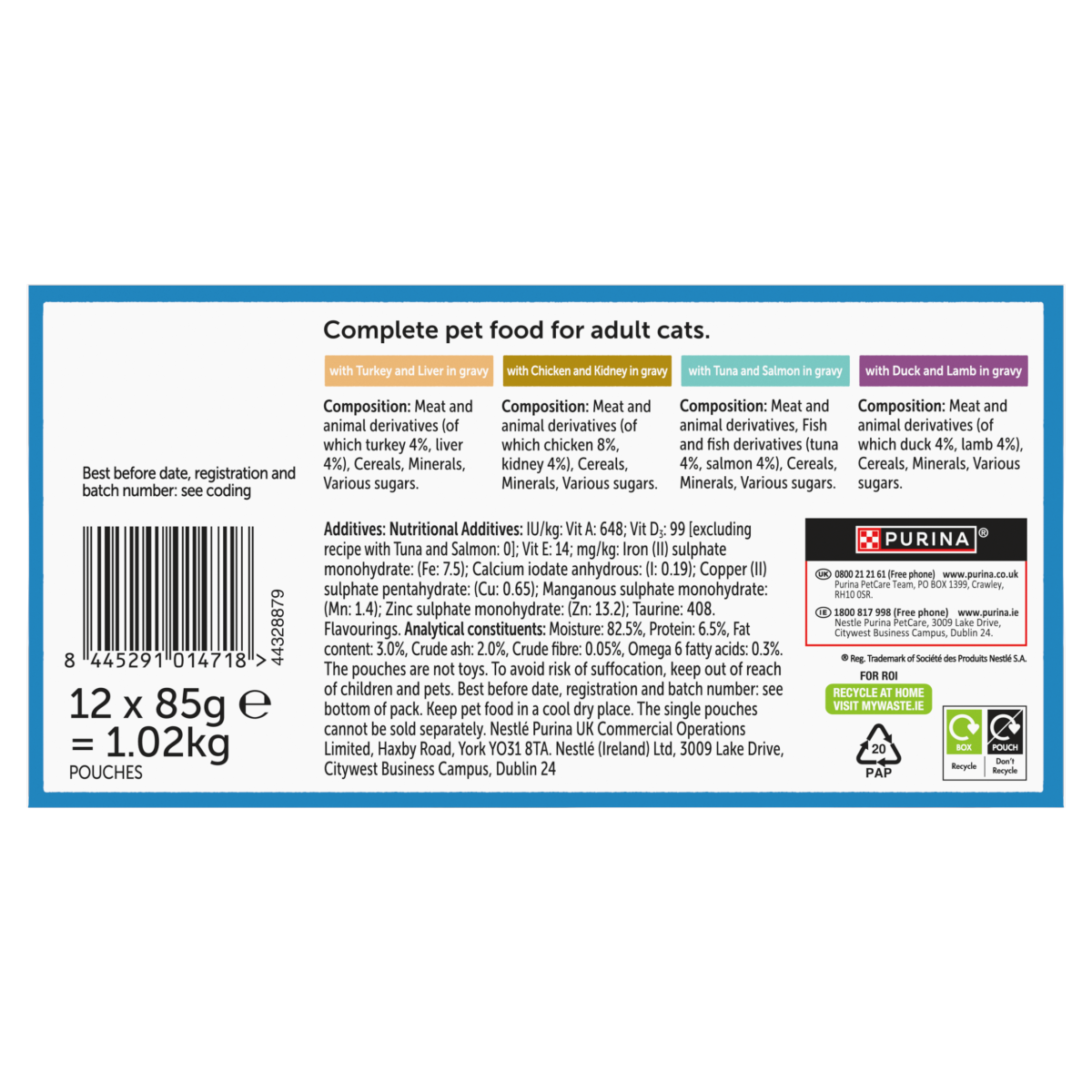 FELIX Original Mixed Selection in Gravy Wet Cat Food 12x85g