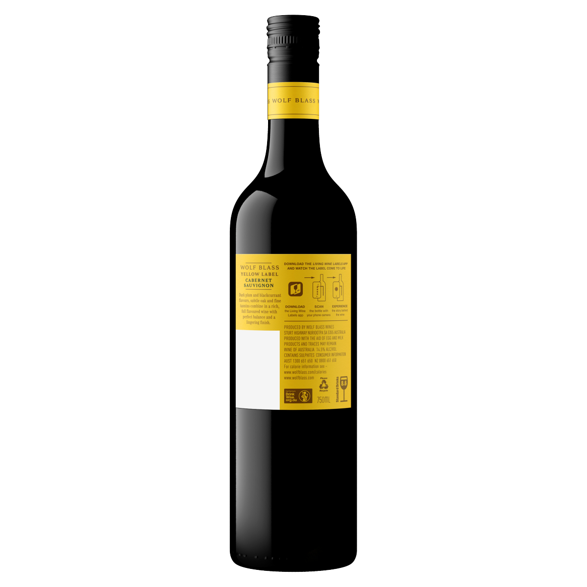Wolf Blass Yellow Label Cabernet Sauvignon 750ml