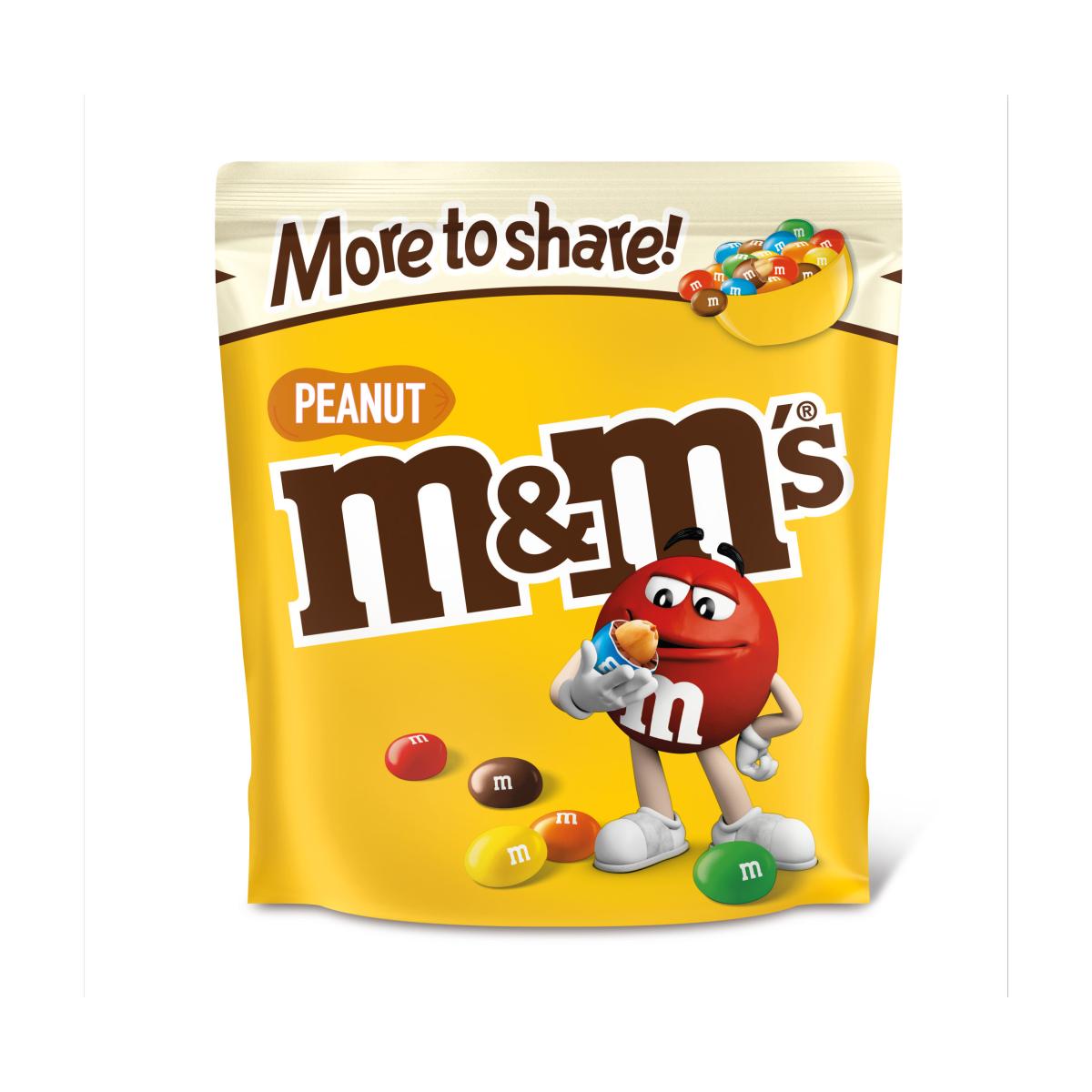 M&M’s Peanut Chocolate More to Share Pouch Bag 200g
