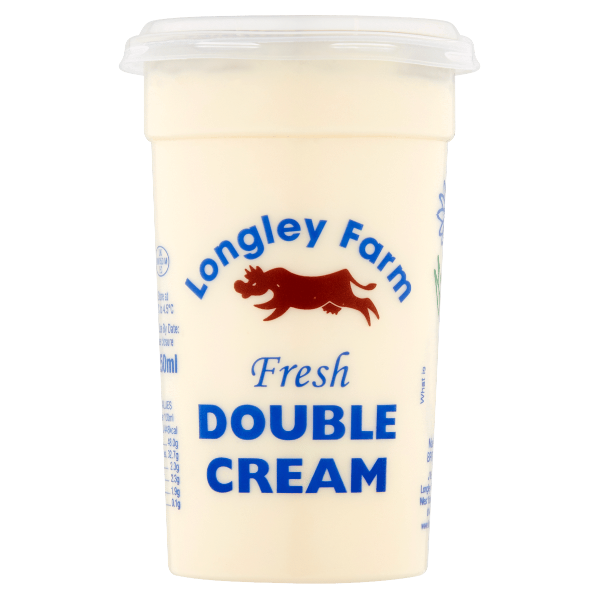 Longley Farm Fresh Double Cream 250ml
