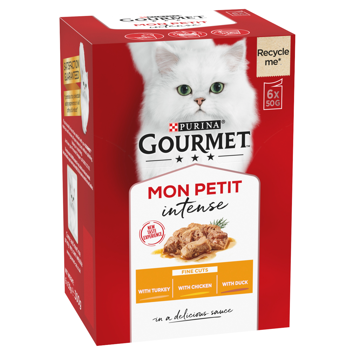 Gourmet Mon Petit Intense Fine Cuts with Turkey, Chicken & Duck 6 x 50g (300g)
