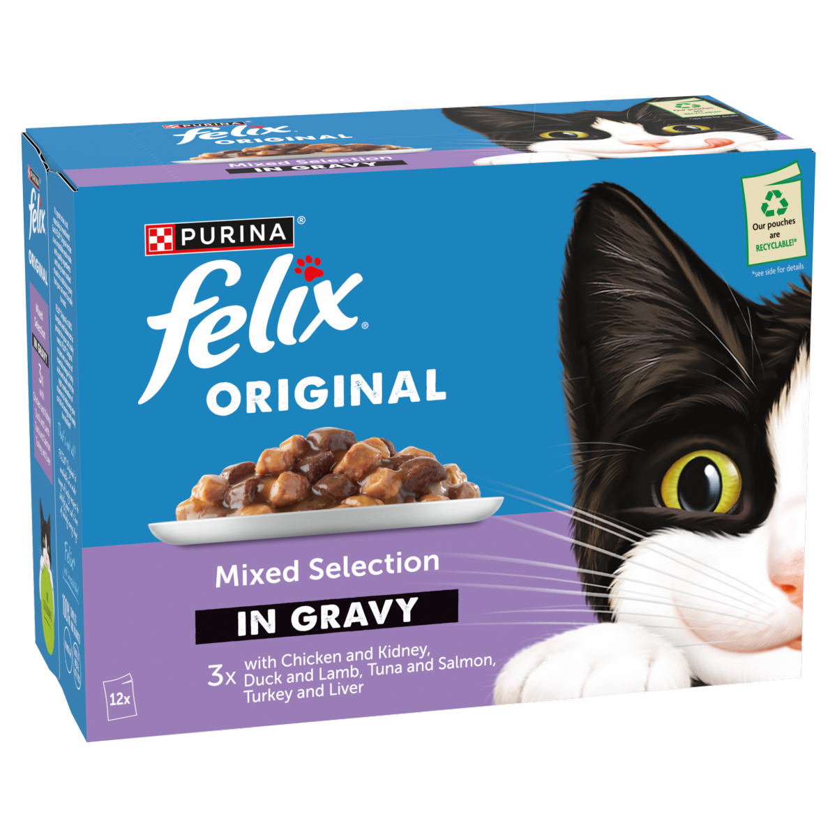 FELIX Original Mixed Selection in Gravy Wet Cat Food 12x85g