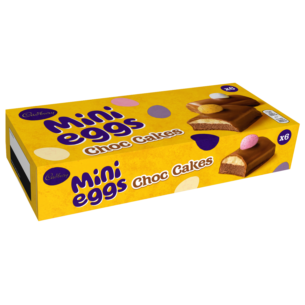 Cadbury 6 Mini Eggs Choc Cakes