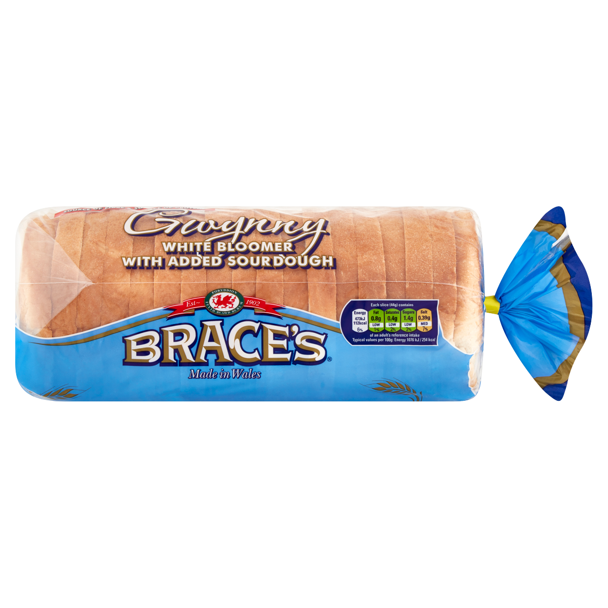 Brace’s Gwynny White Bloomer with Added Sourdough 800g