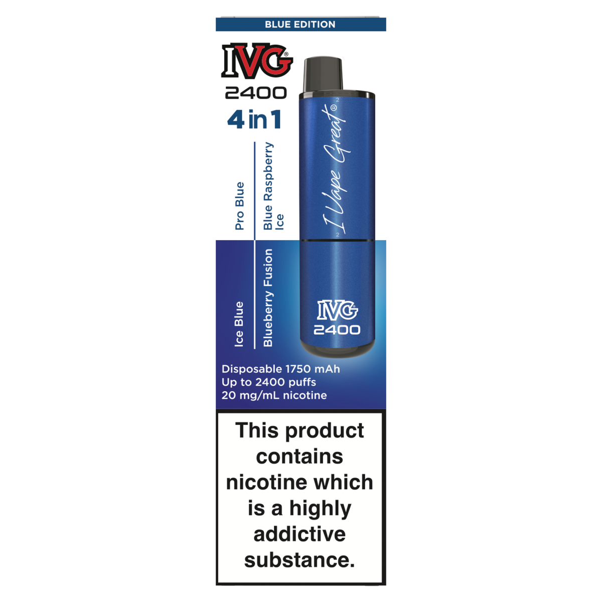 IVG 2400 4 in 1 Blue Edition
