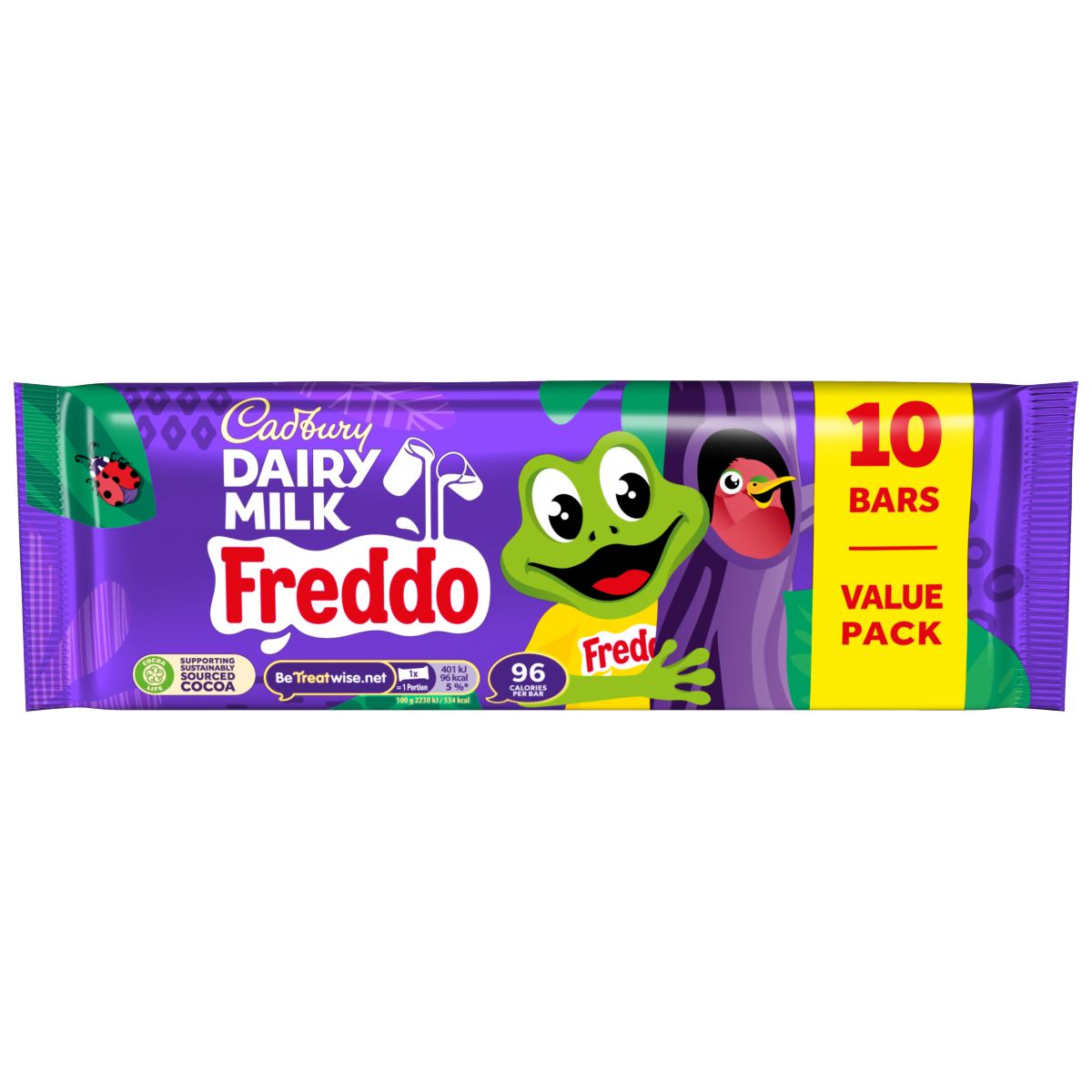 Cadbury Dairy Milk Freddo Chocolate Bar 10 Pack Multipack 180 g (10 x 18g)