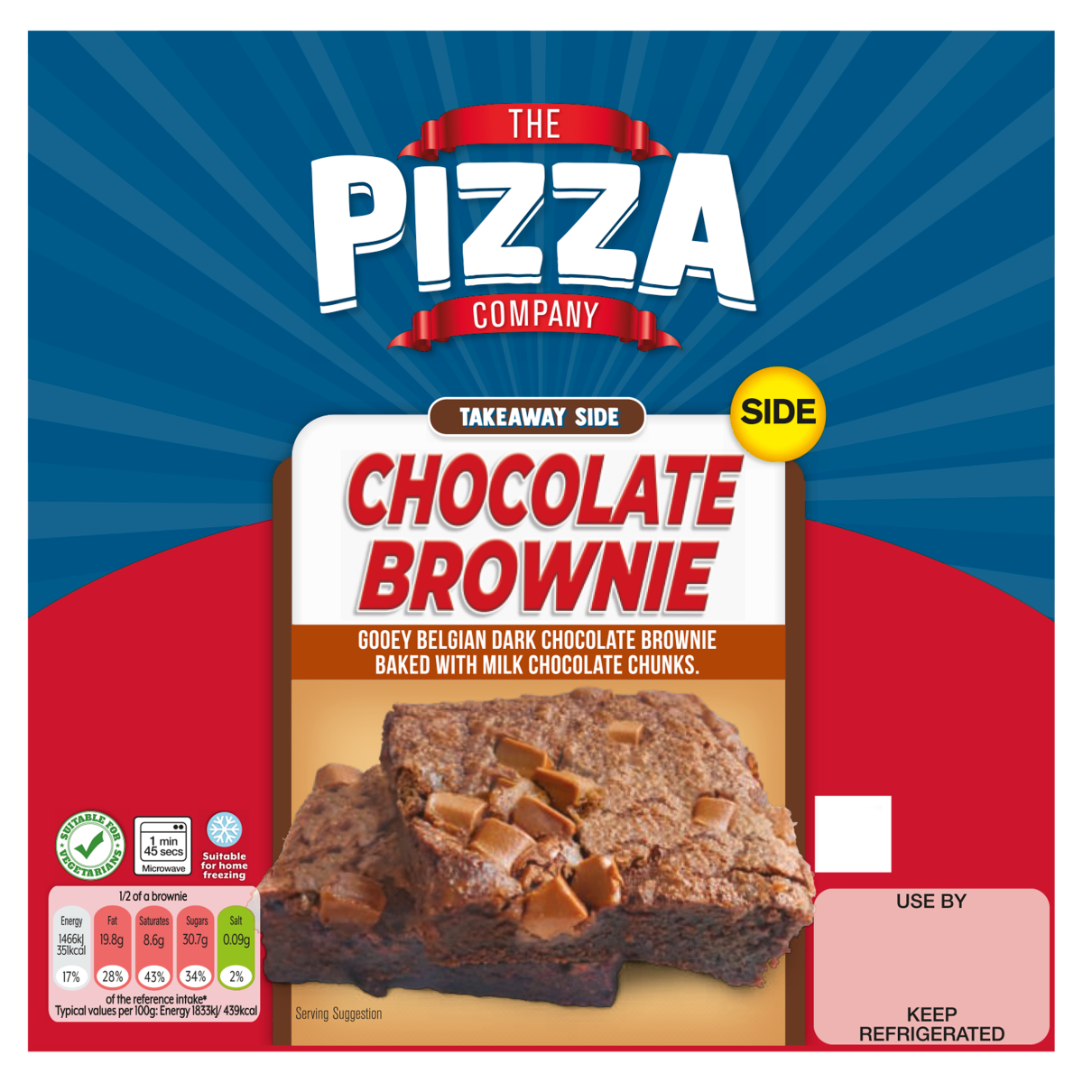 The Pizza Company Chocolate Brownie 160g