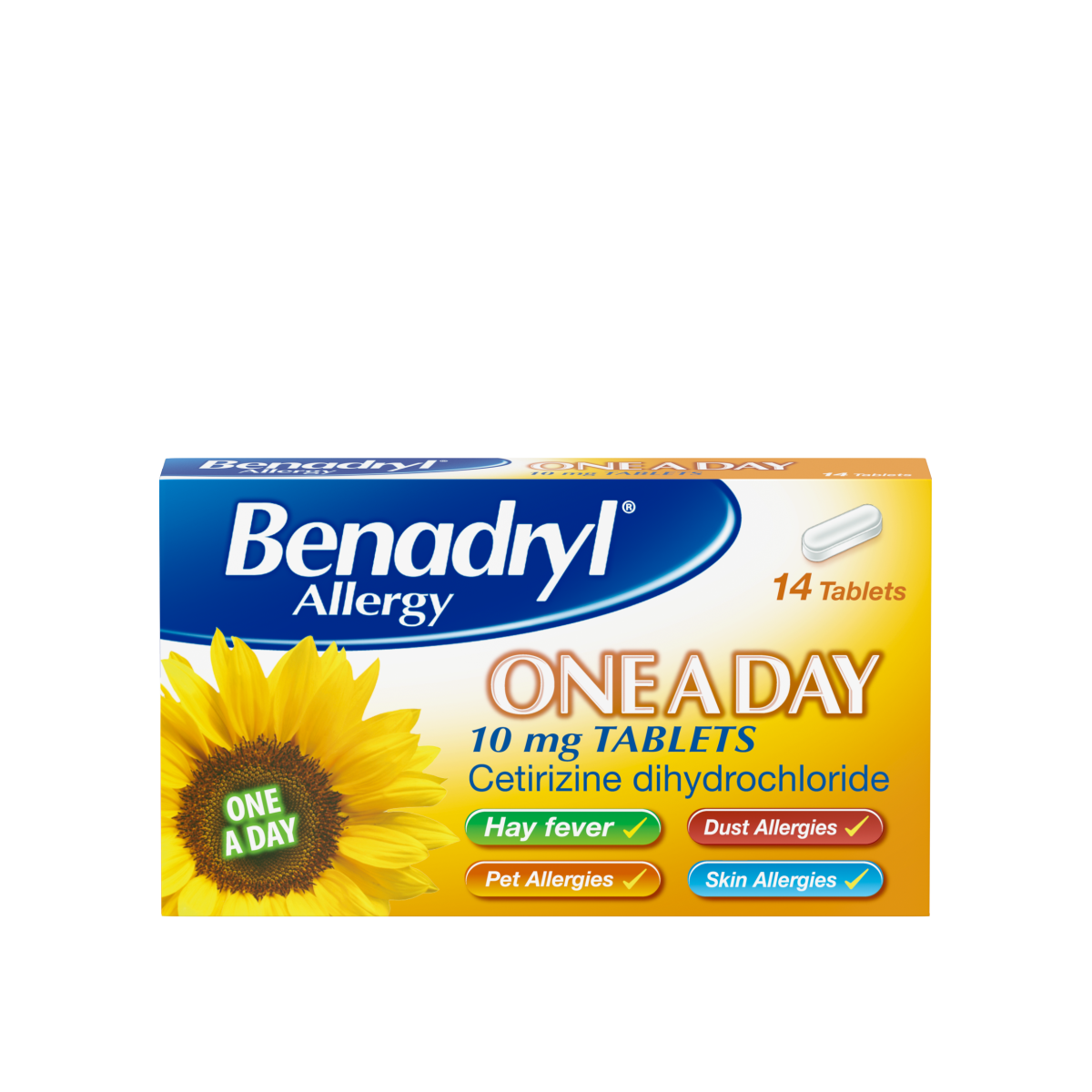 BENADRYL 1-A-DAY 10MG 14TABS G
