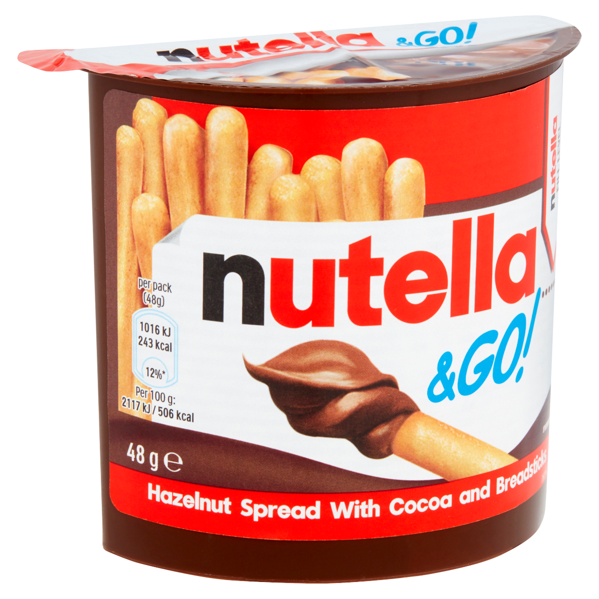 NUTELLA® & Go! Hazelnut Spread with Cocoa + Breadsticks 48g