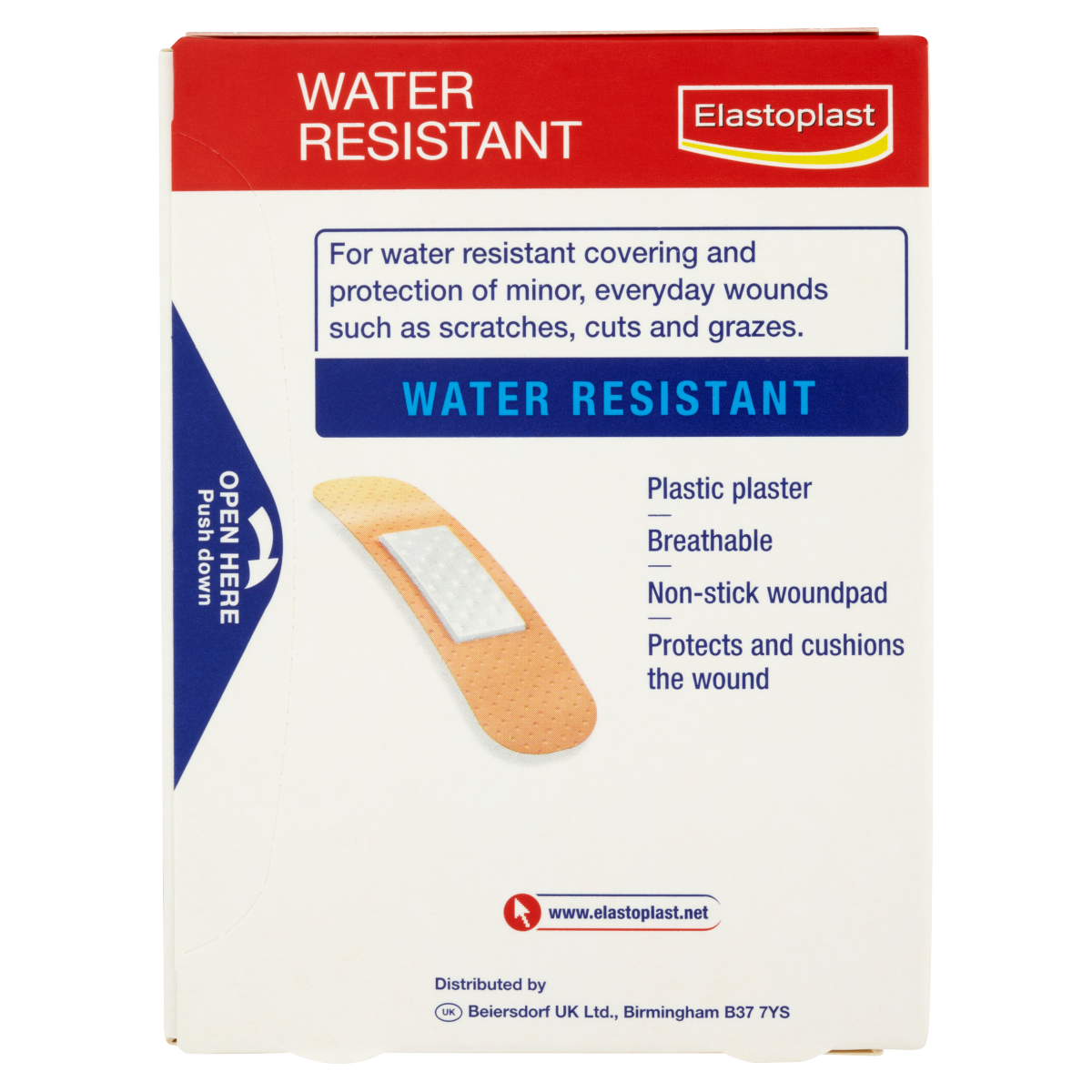 Elastoplast Water Resistant Plastic Plasters (40 Pcs)