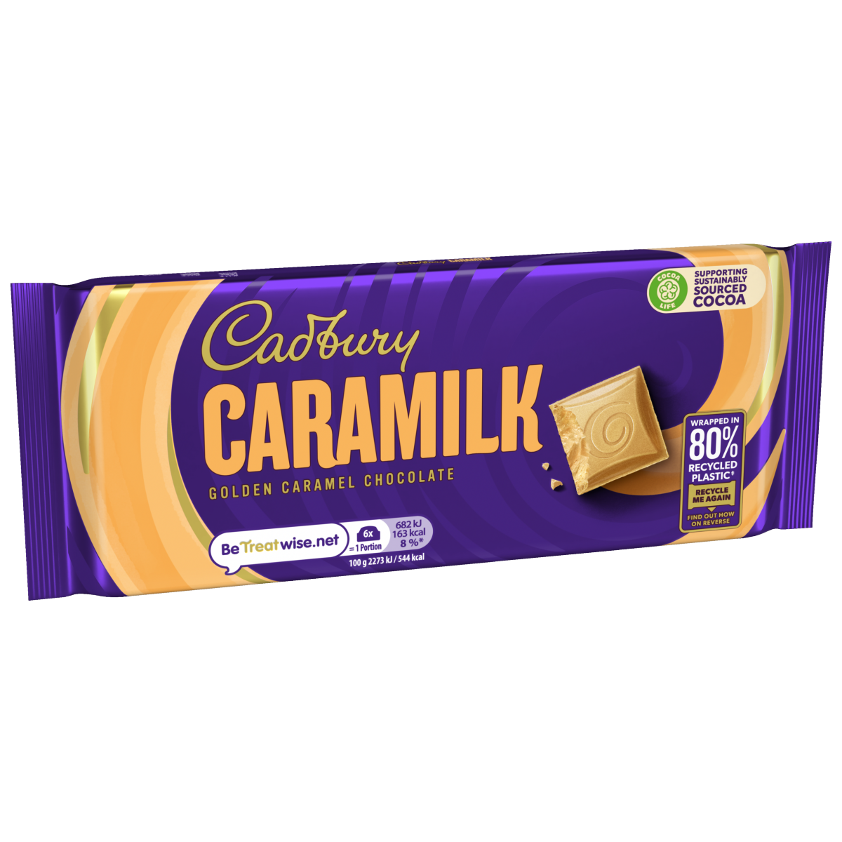 Cadbury Caramilk Golden Caramel Chocolate Bar 90g