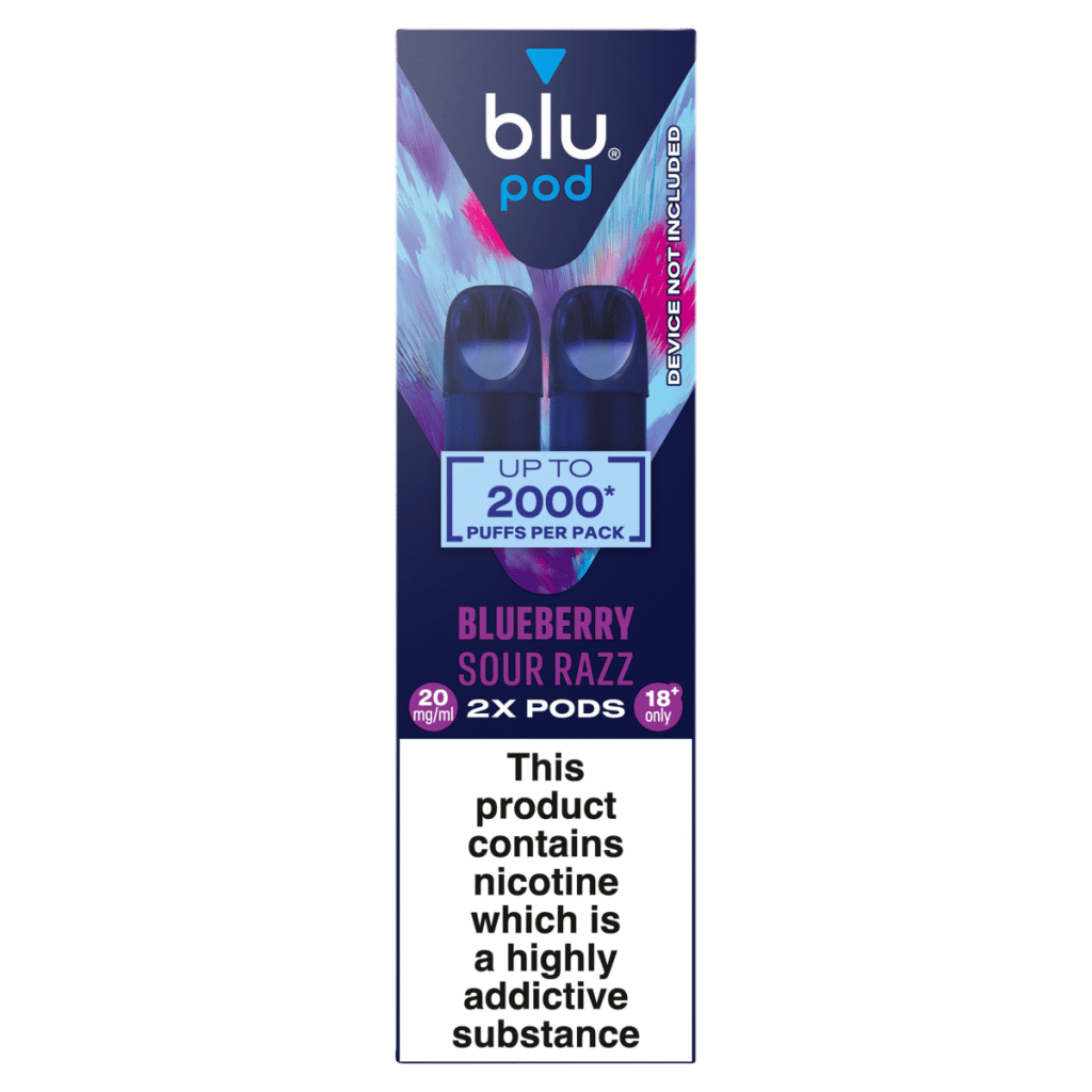 blu pod Blueberry Sour Razz 20mg/ml 2 x 2ml