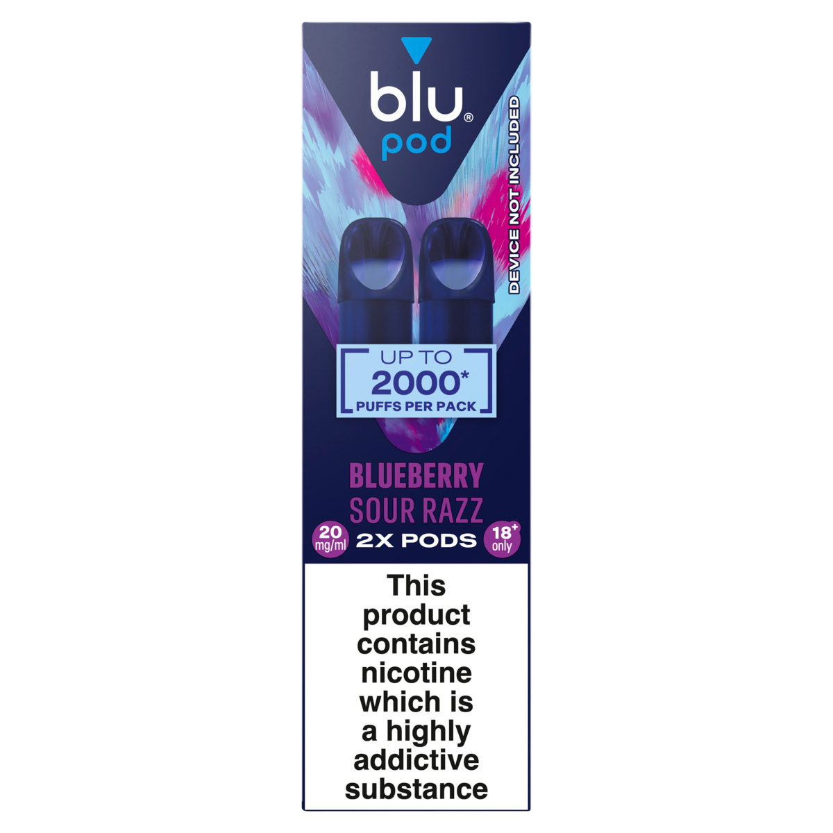 blu pod Blueberry Sour Razz 20mg/ml 2 x 2ml