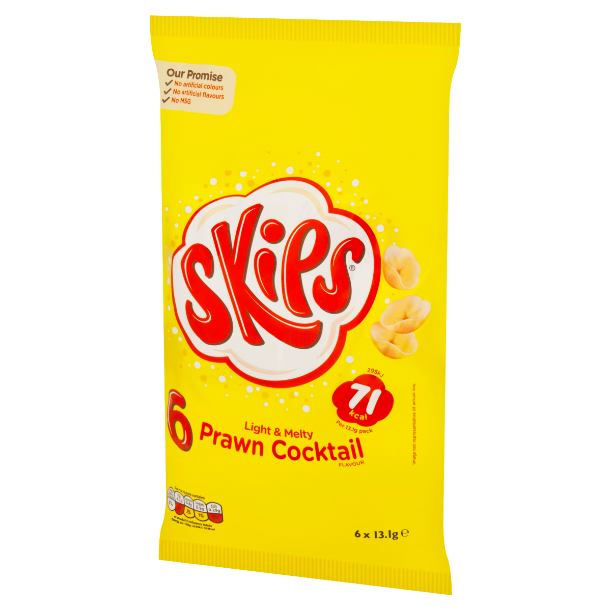Skips Prawn Cocktail Flavour 6 x 13.1g