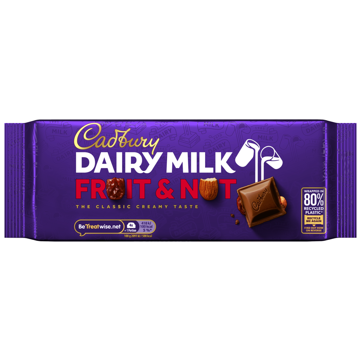 Cadbury Dairy Milk Fruit and Nut Chocolate Bar 180 g