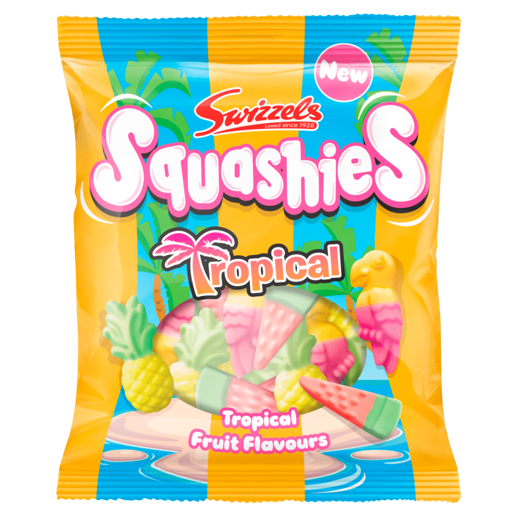 Swizzels Tropical Fruit Flavours Squashies 100g
