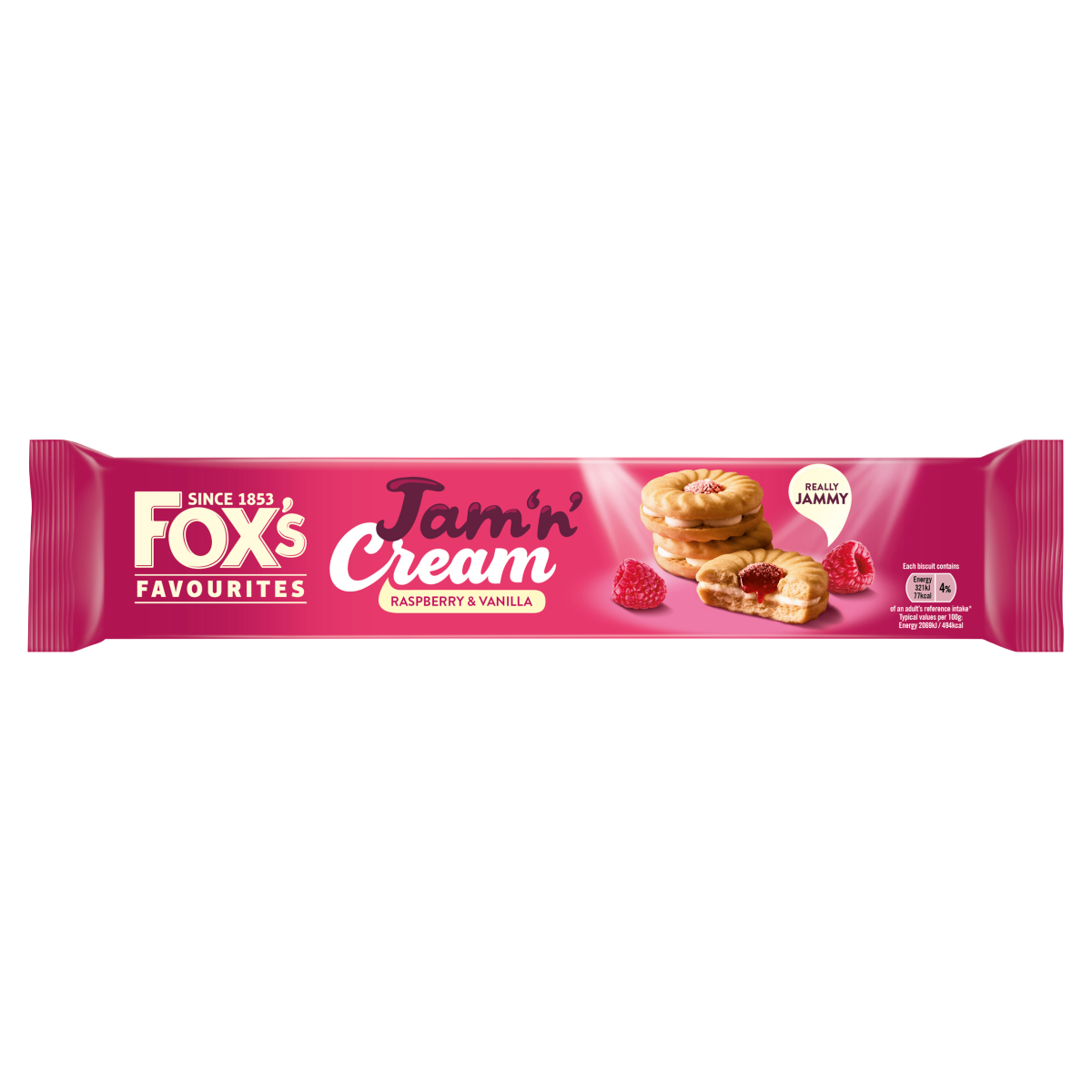 Fox’s Favourites Raspberry & Vanilla Jam ‘n’ Cream 150g