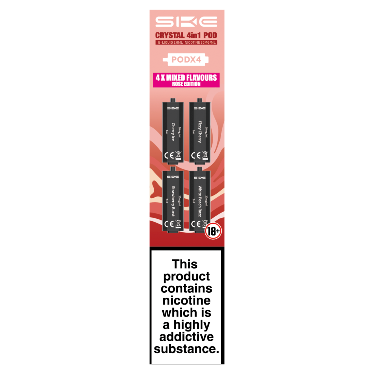 SKE 4 Mixed Flavours Rose Edition Crystal 4in1 Pod