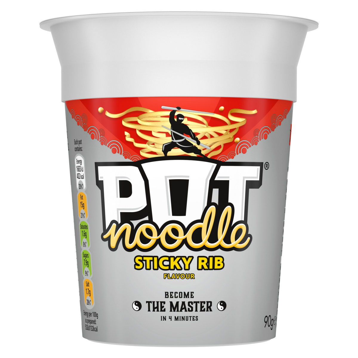Pot Noodle Sticky Rib Instant Noodles 90 g