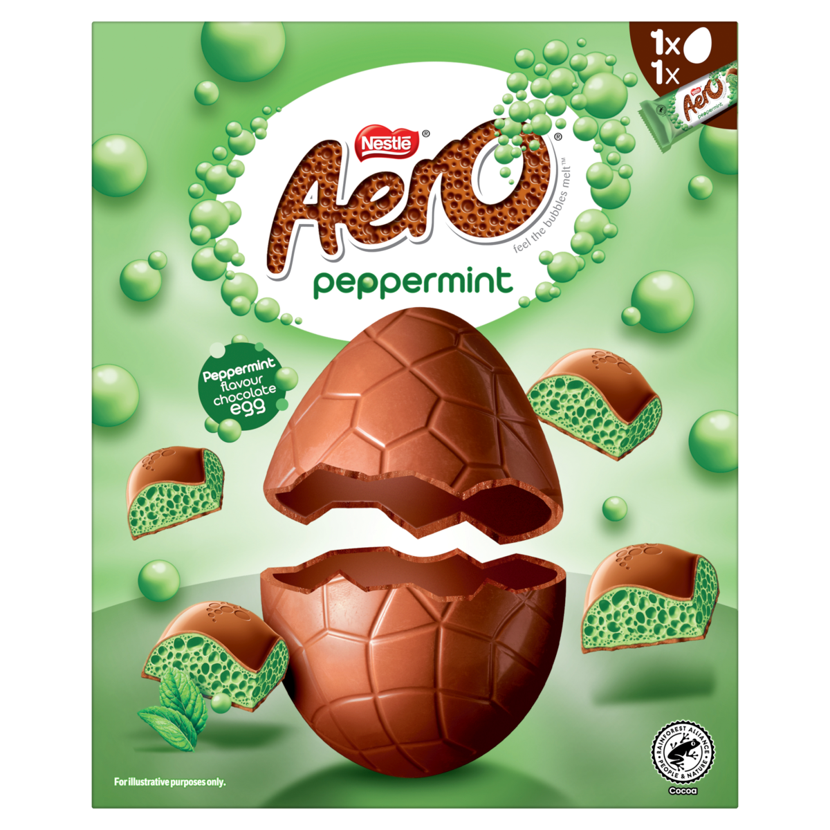 Aero Peppermint Flavour Chocolate Egg 186g