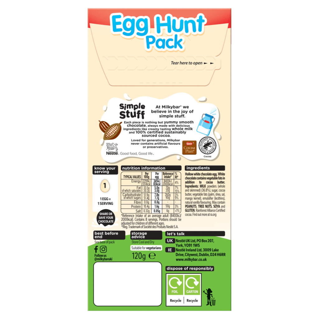 Milkybar 8 Egg Hunt Pack 120g