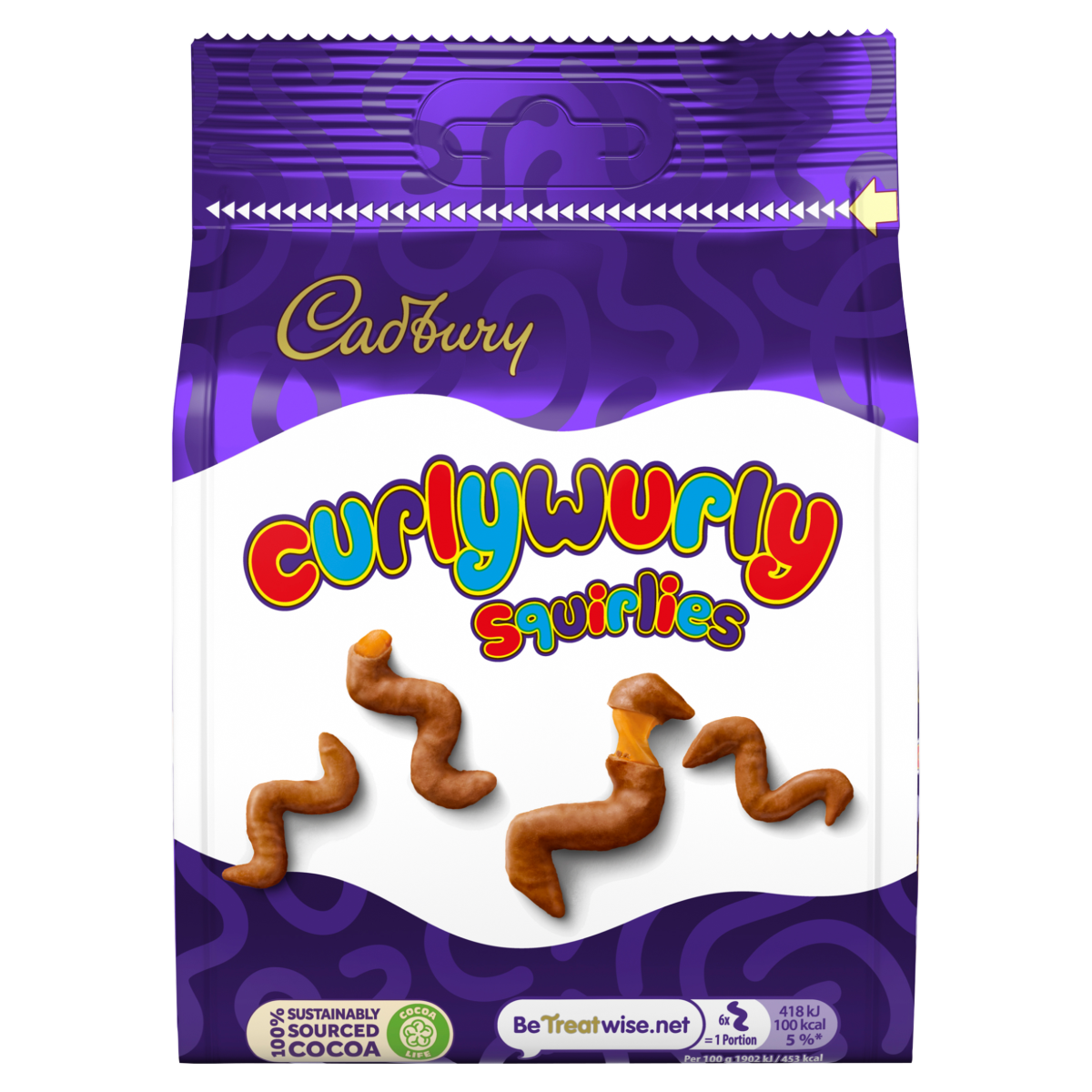 Cadbury Curlywurly Squirlies Chocolate 110g