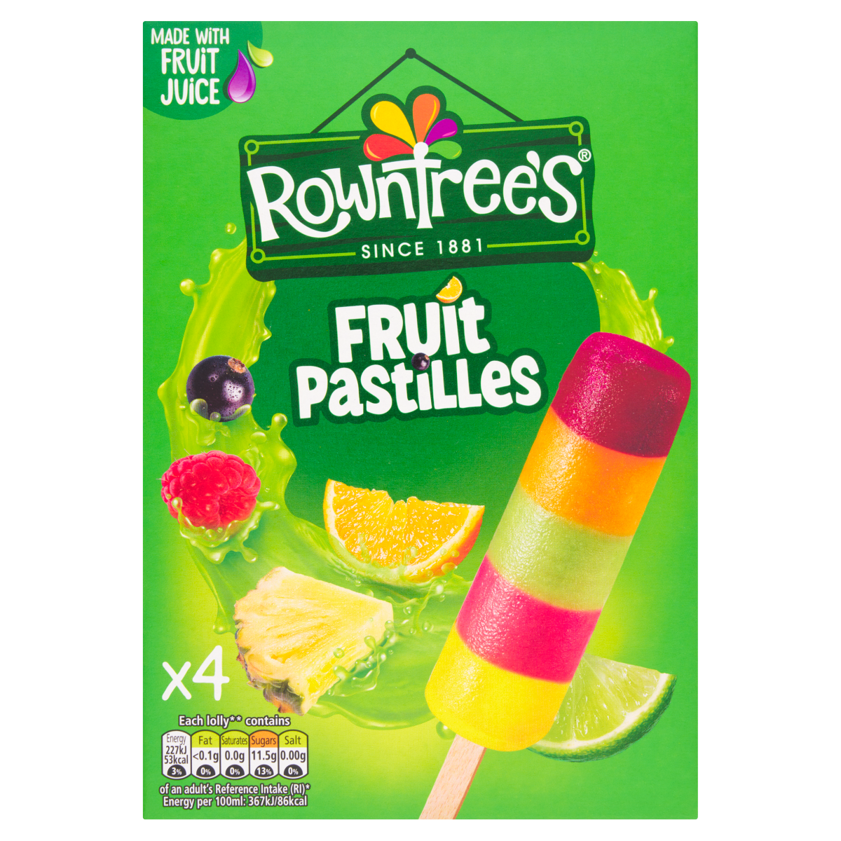 Rowntree’s Fruit Pastilles 4 x 65ml (260ml)