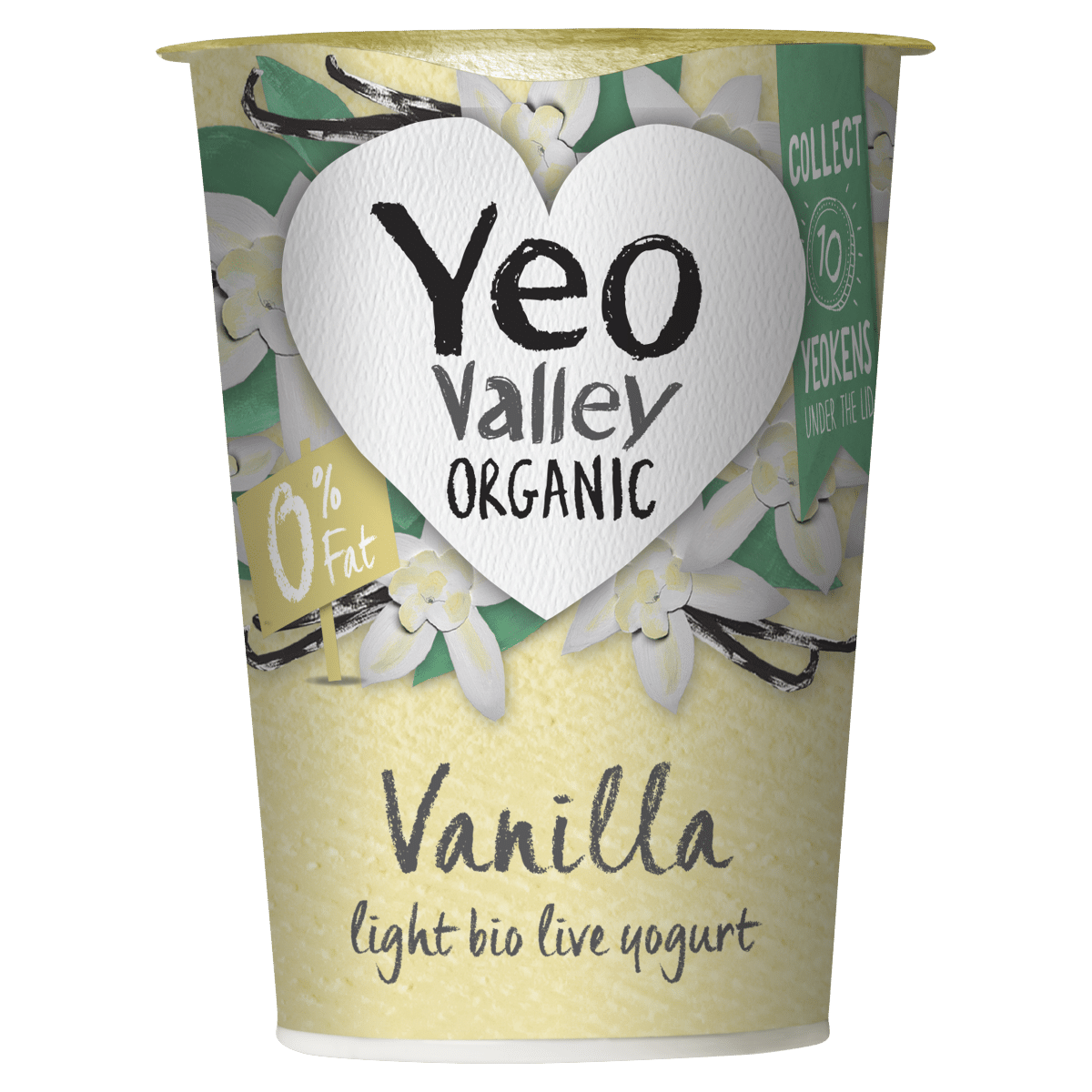 Yeo Valley Organic Vanilla Light Bio Live Yogurt 450g