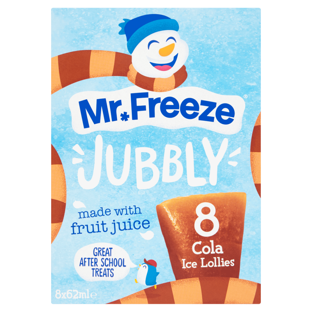 Mr. Freeze Jubbly Cola Ice Lollies 8 x 62ml