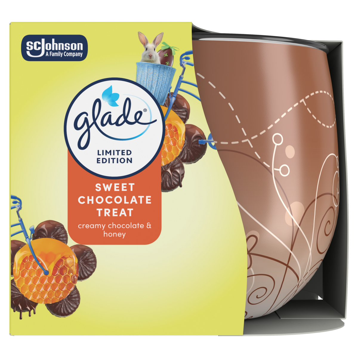 Glade Scented Candle Sleeved Sweet Chocolate Treat 108g