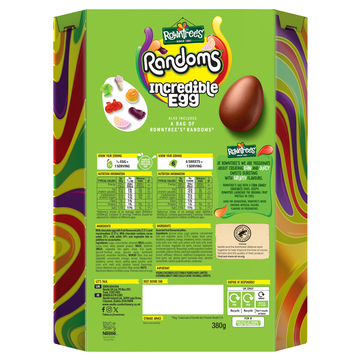 Rowntree’s Randoms Incredible Egg 380g