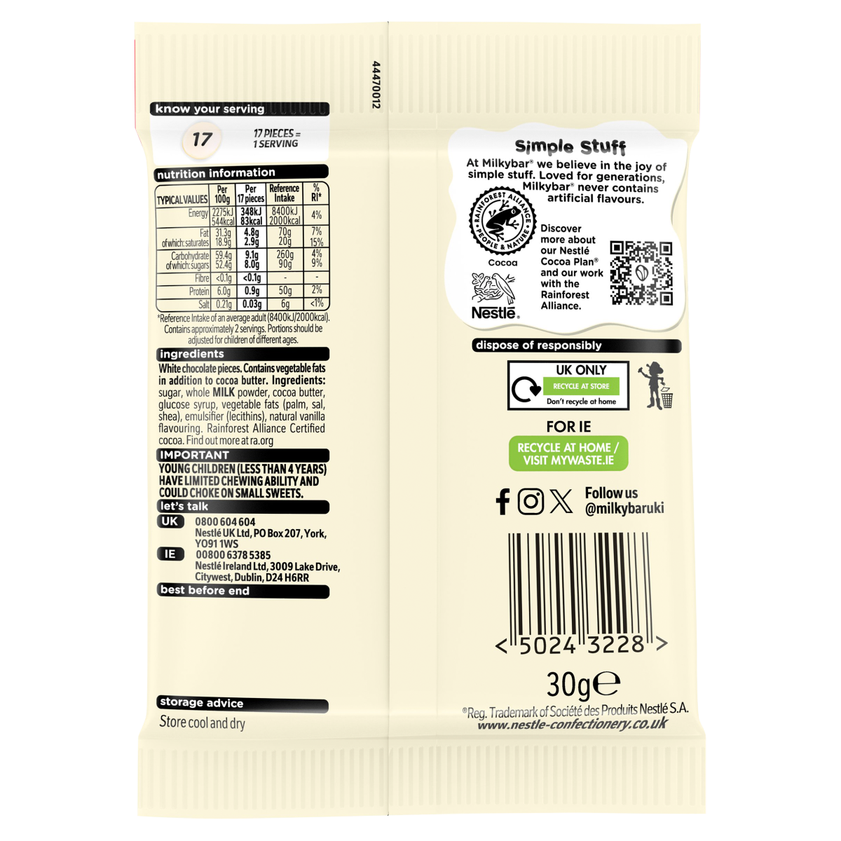 Milkybar 30g