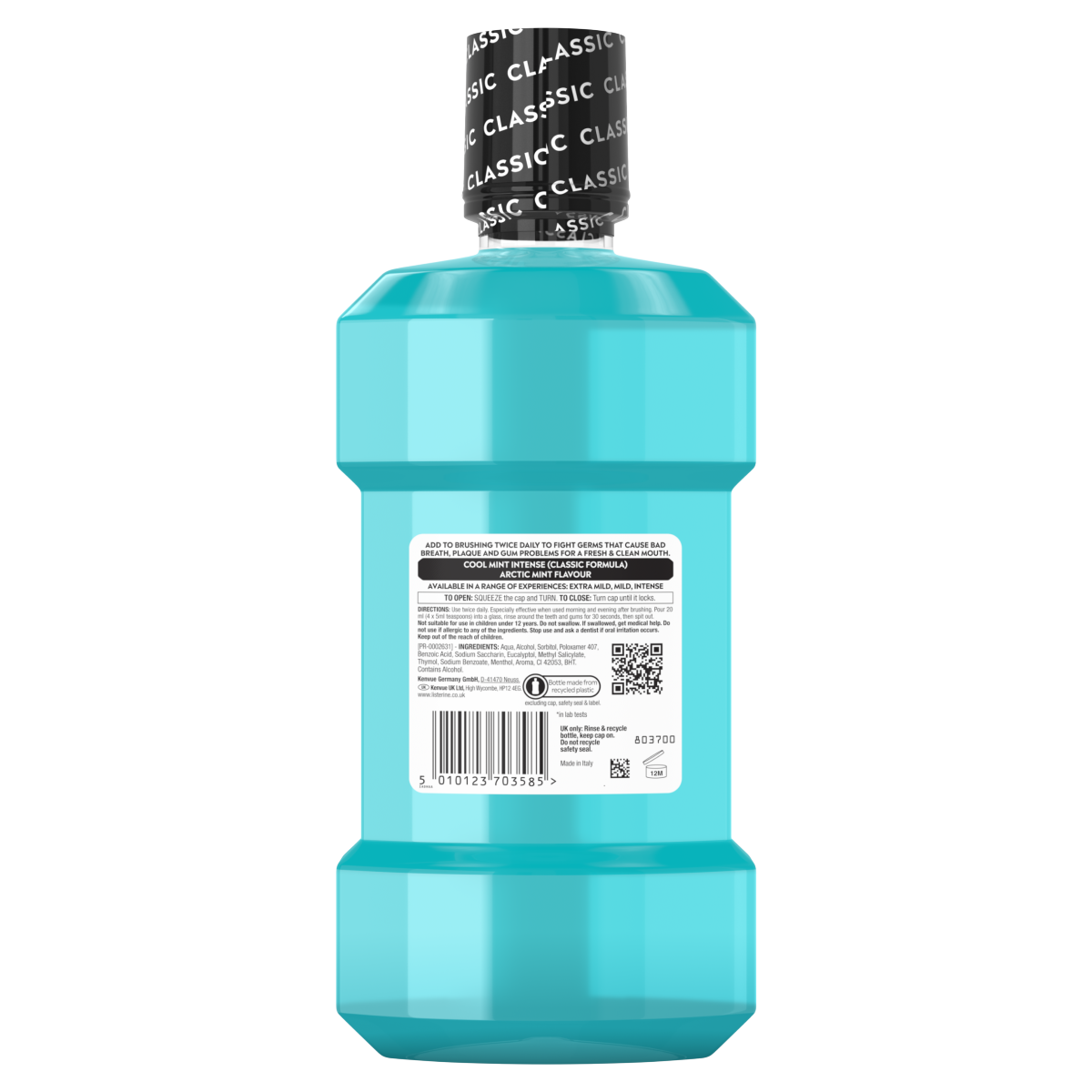 Listerine Cool Mint Intense Taste Classic Mouthwash 500ml
