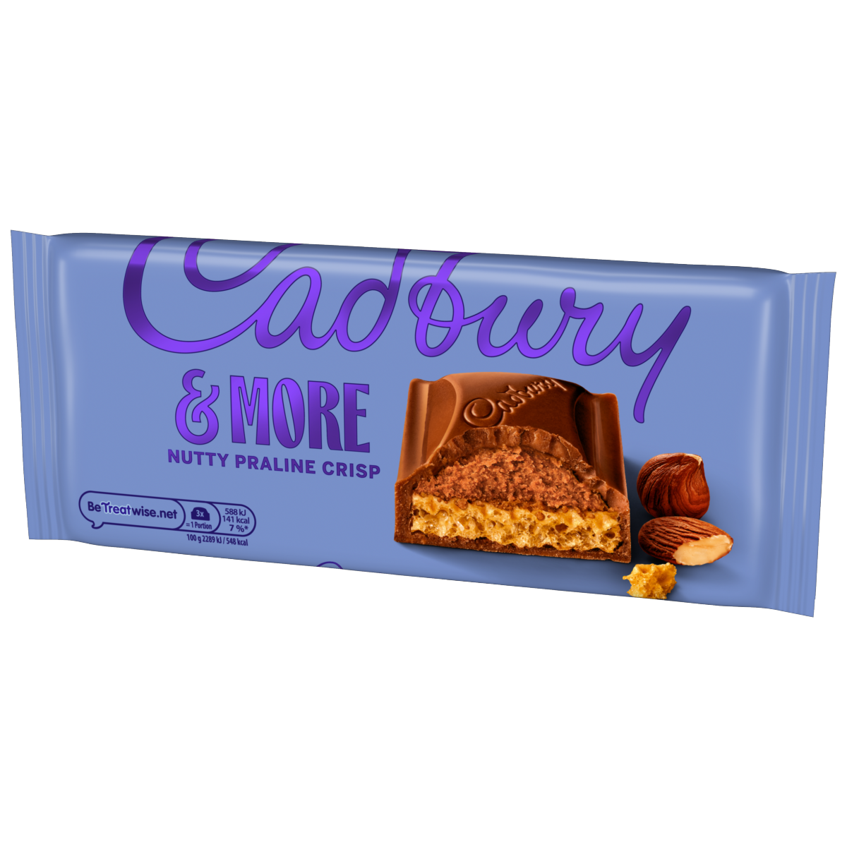 Cadbury &More Nutty Praline Crisp Chocolate Bar 180 g