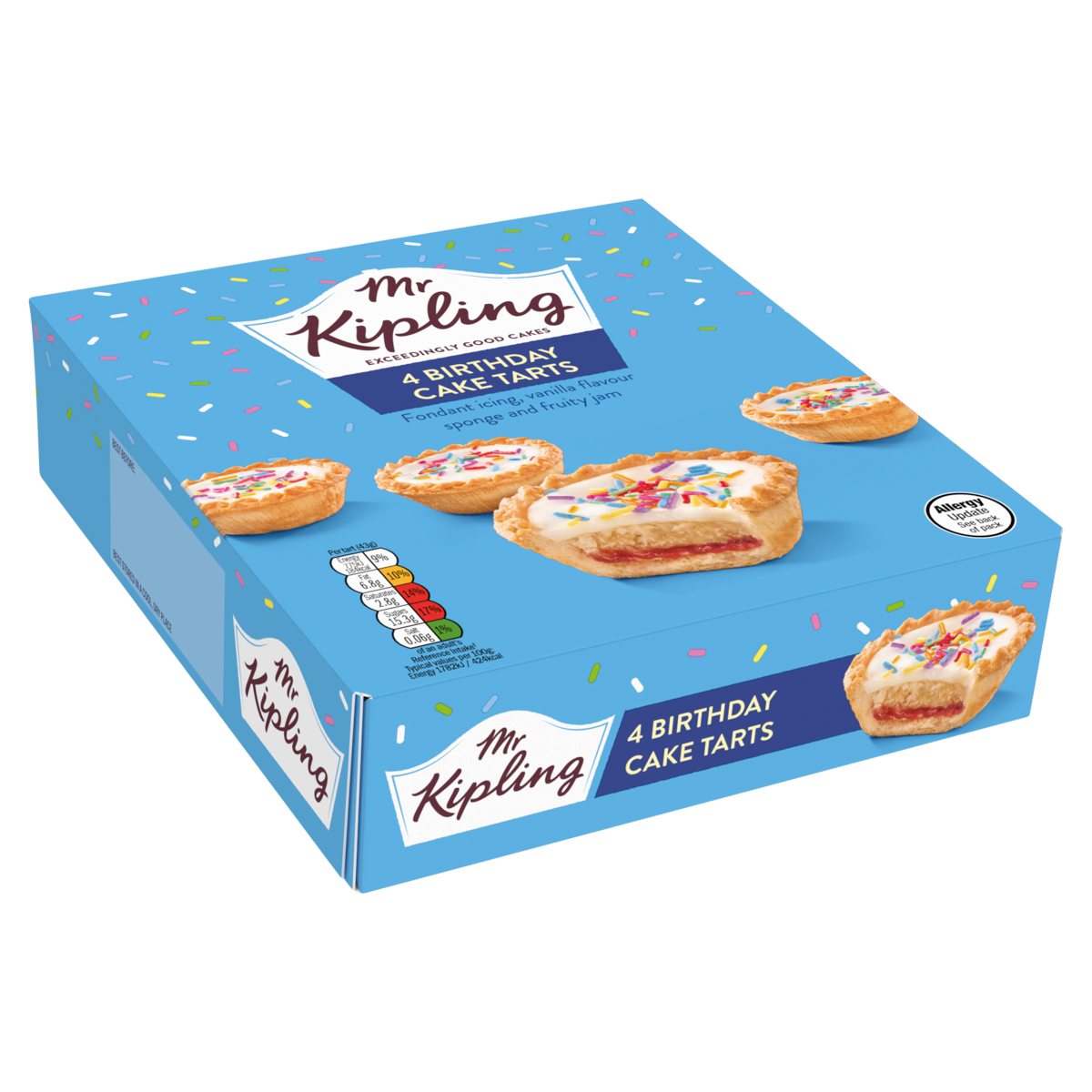 Mr Kipling 4 Birthday Cake Tarts