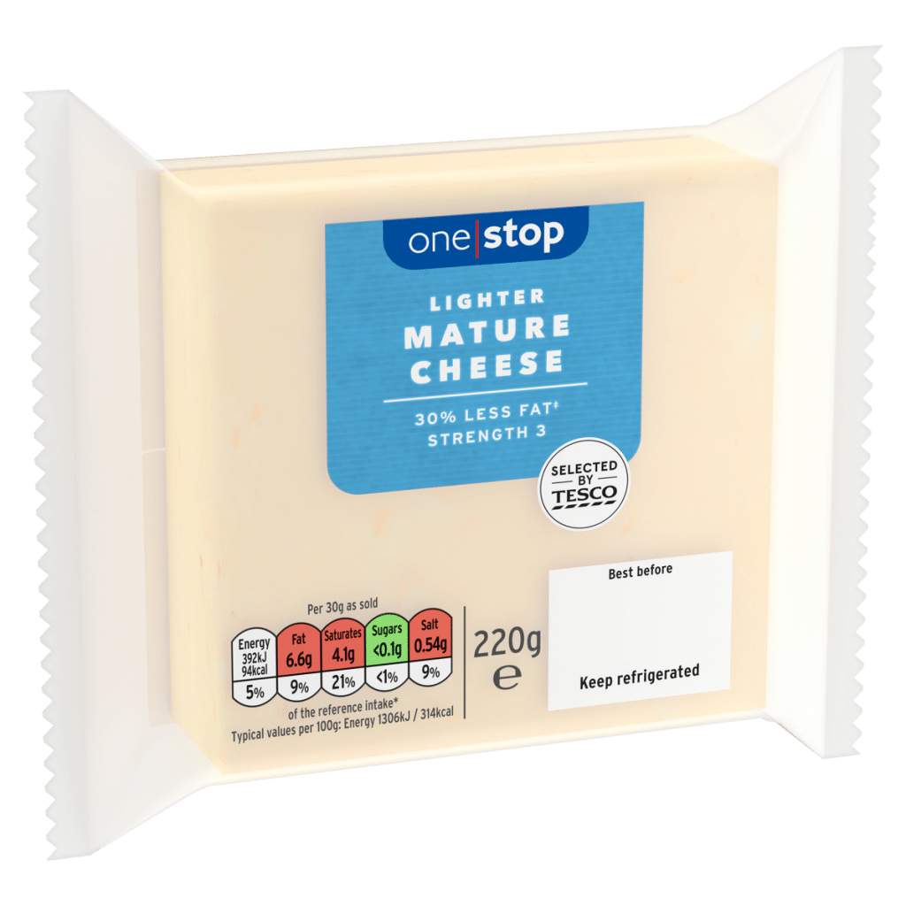 One Stop Lighter Mature Cheese 220g