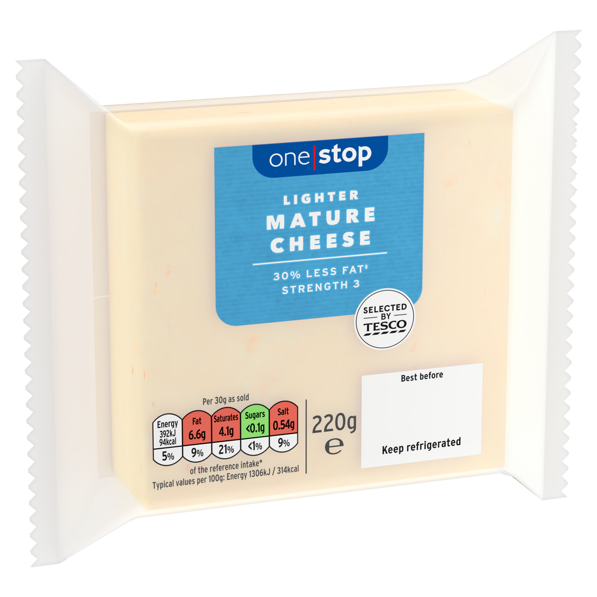 One Stop Lighter Mature Cheese 220g