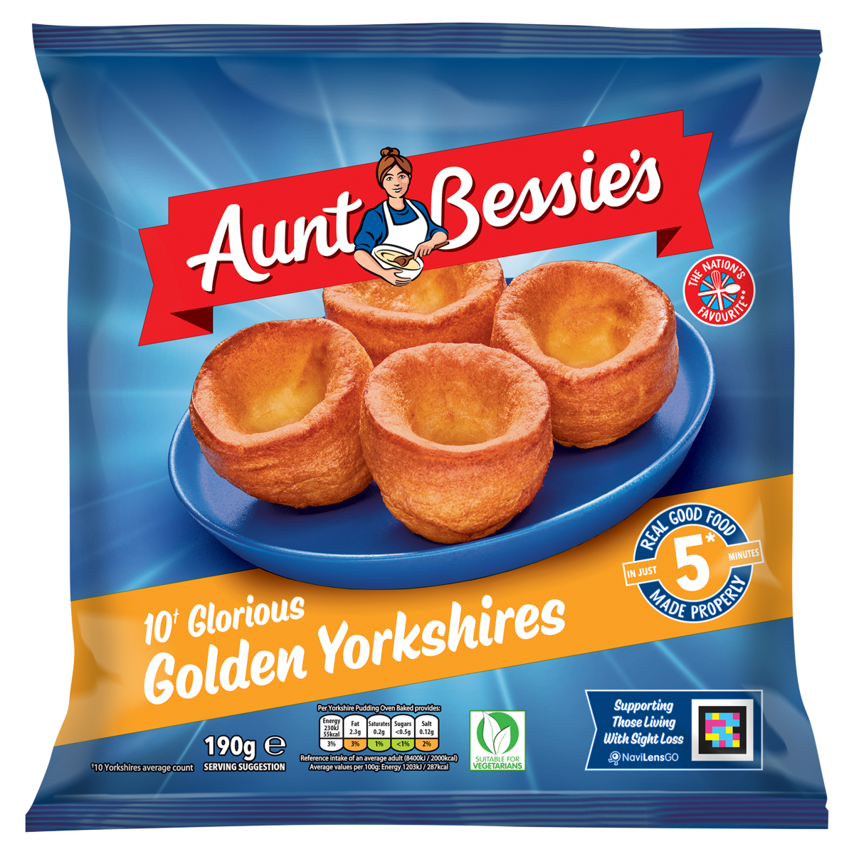 Aunt Bessie’s 10 Glorious Golden Yorkshires 190g