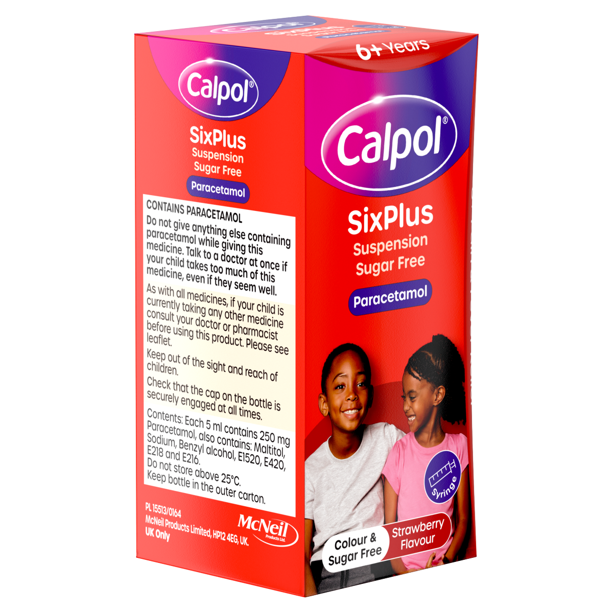 Calpol SixPlus Sugar-Free Suspension Paracetamol 6+ Years 80ml