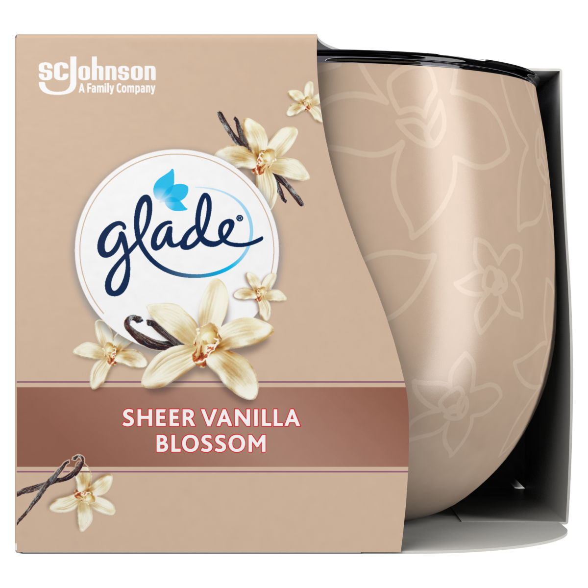 Glade Candle Sheer Vanilla Blossom 108g