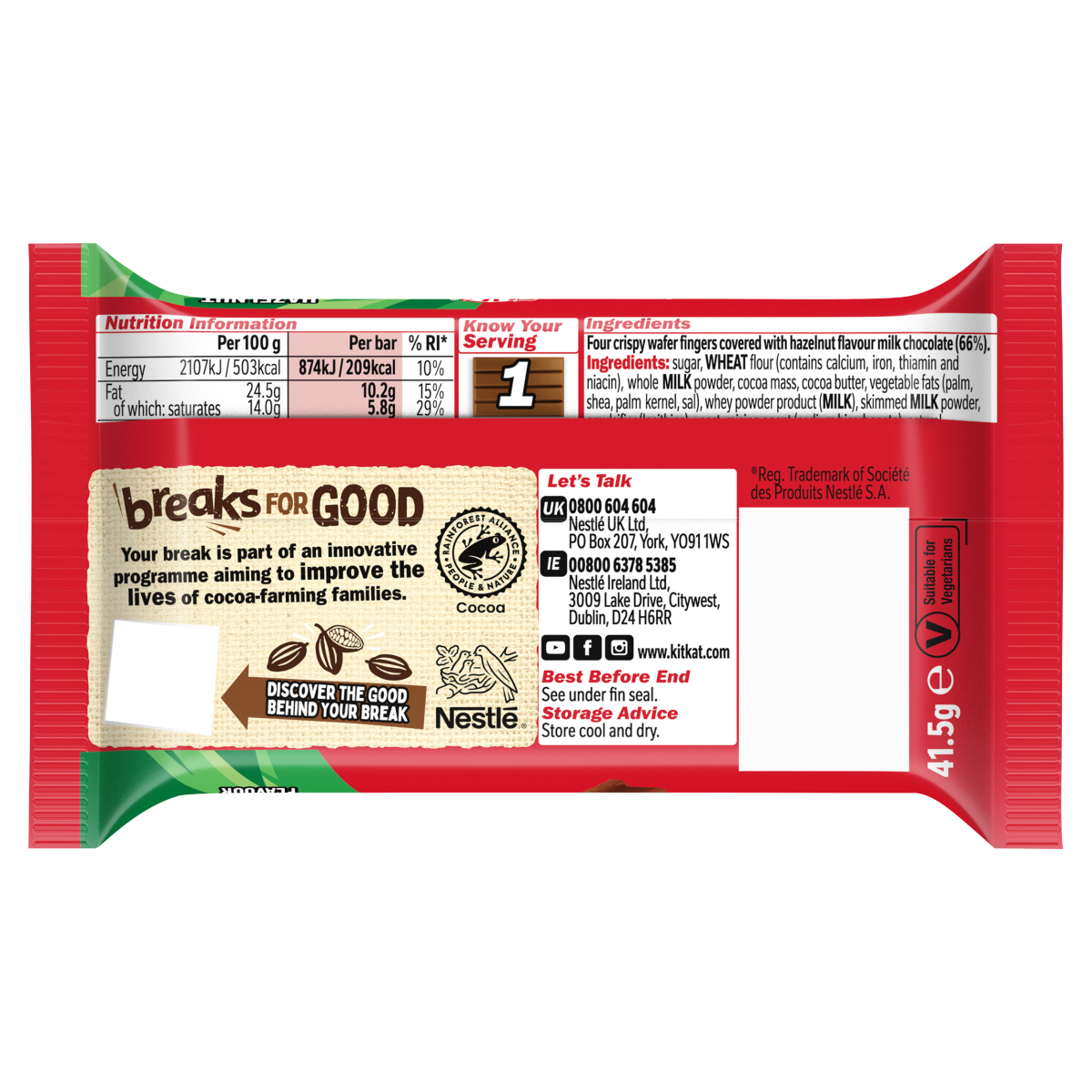 KitKat Hazelnut Flavour 41.5g