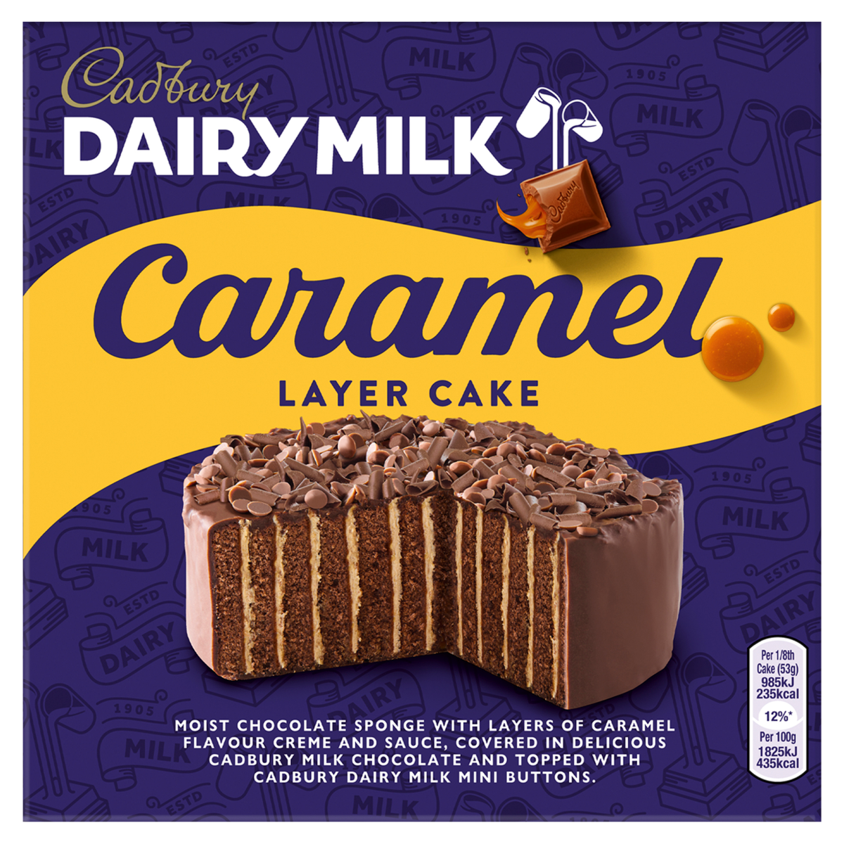 Cadbury Dairy Milk Caramel Layer Cake