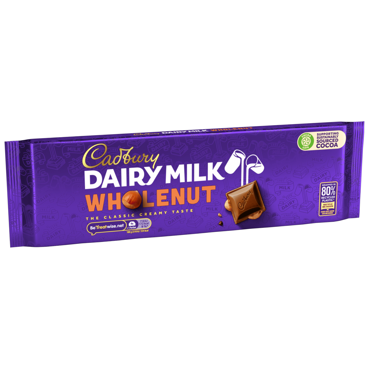 Cadbury Dairy Milk Whole Nut Chocolate Tablet 280g
