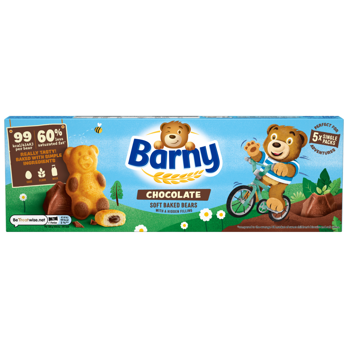 Barni Chocolate Filling Biscuits-sponge 125g