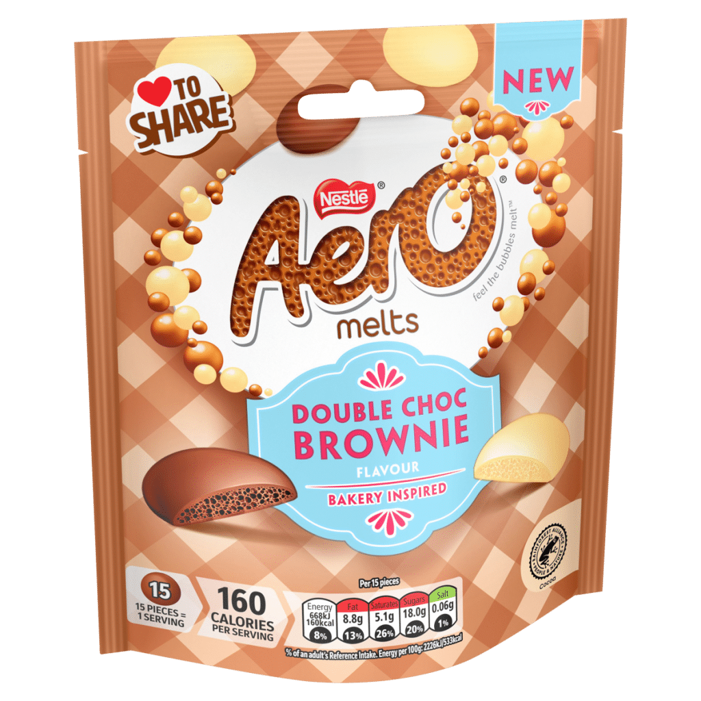 Aero Double Choc Brownie Flavour Melts 86g