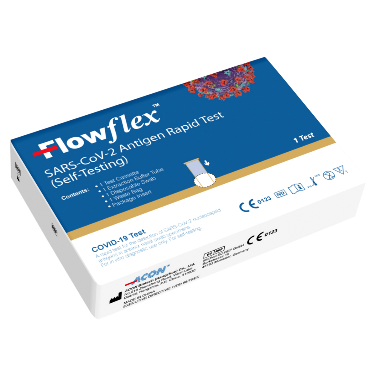 Flowflex SARS-CoV-2 Antigen Rapid Test (Self-Testing) Test