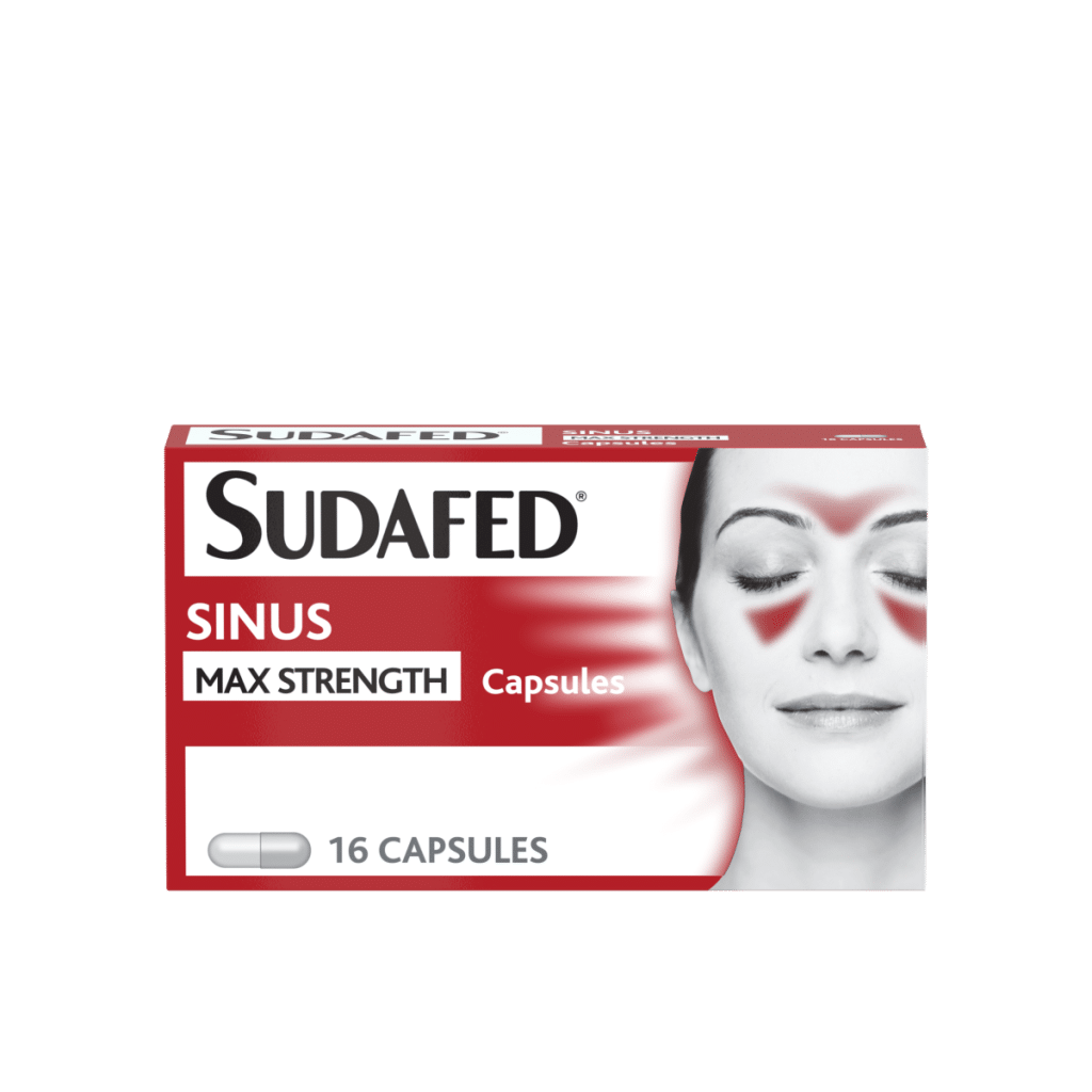 Sudafed Sinus Max Strength Capsules Pack of 16
