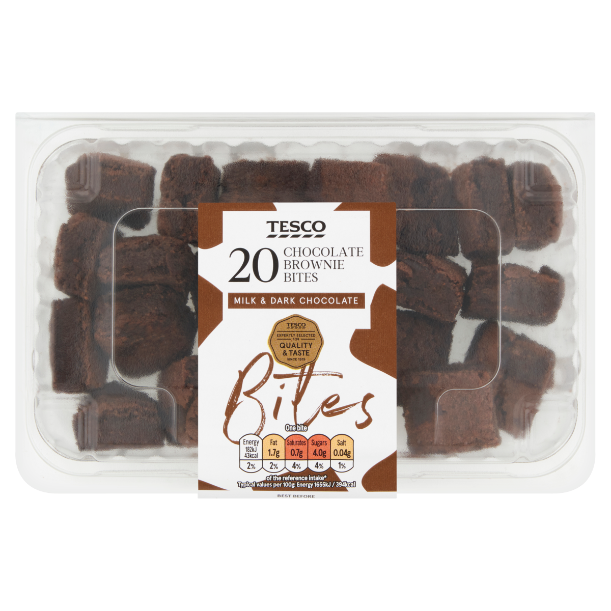 Tesco 20 Chocolate Brownie Bites