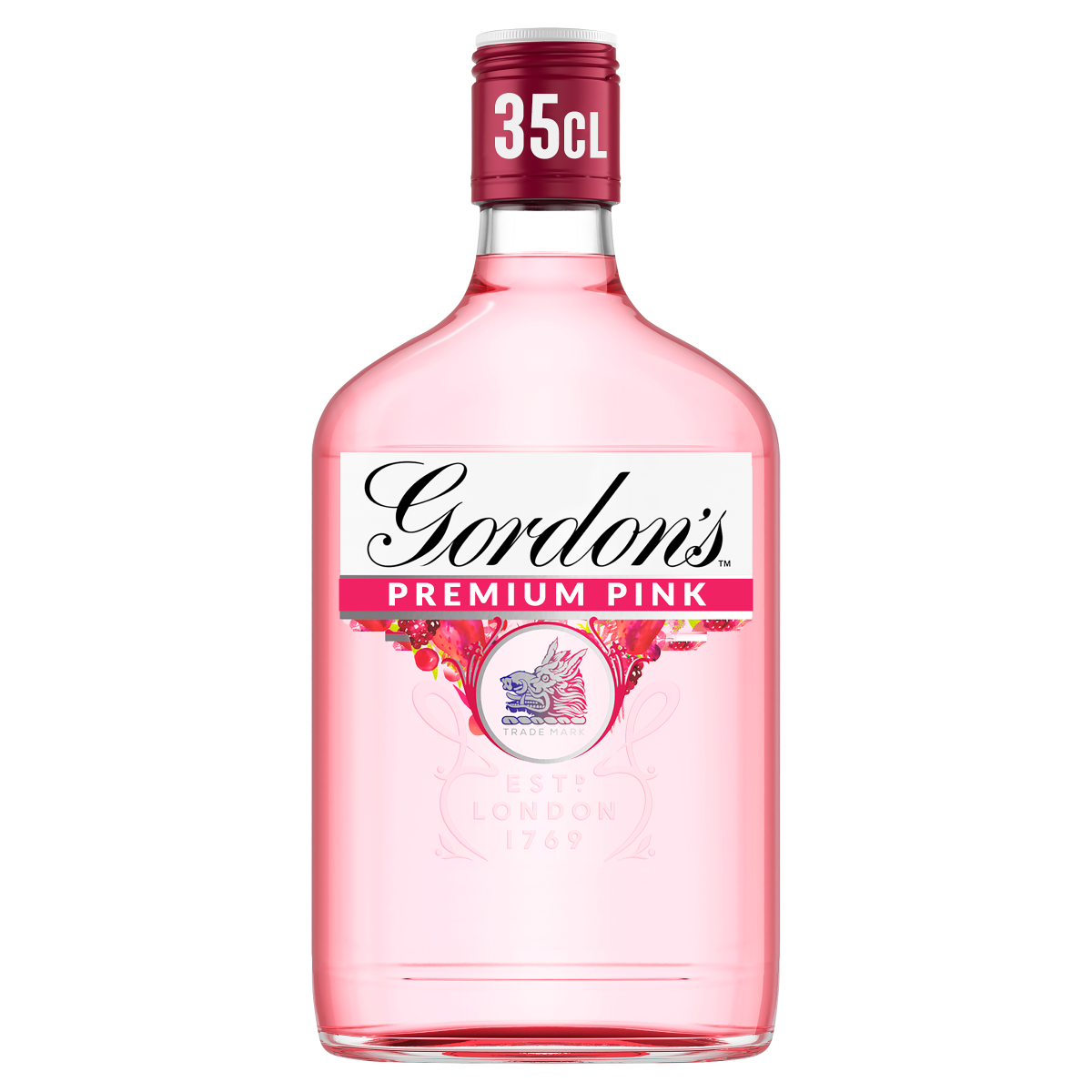 Gordon’s Premium Pink Flavoured Gin Based Spirit Drink 35% vol 35cl