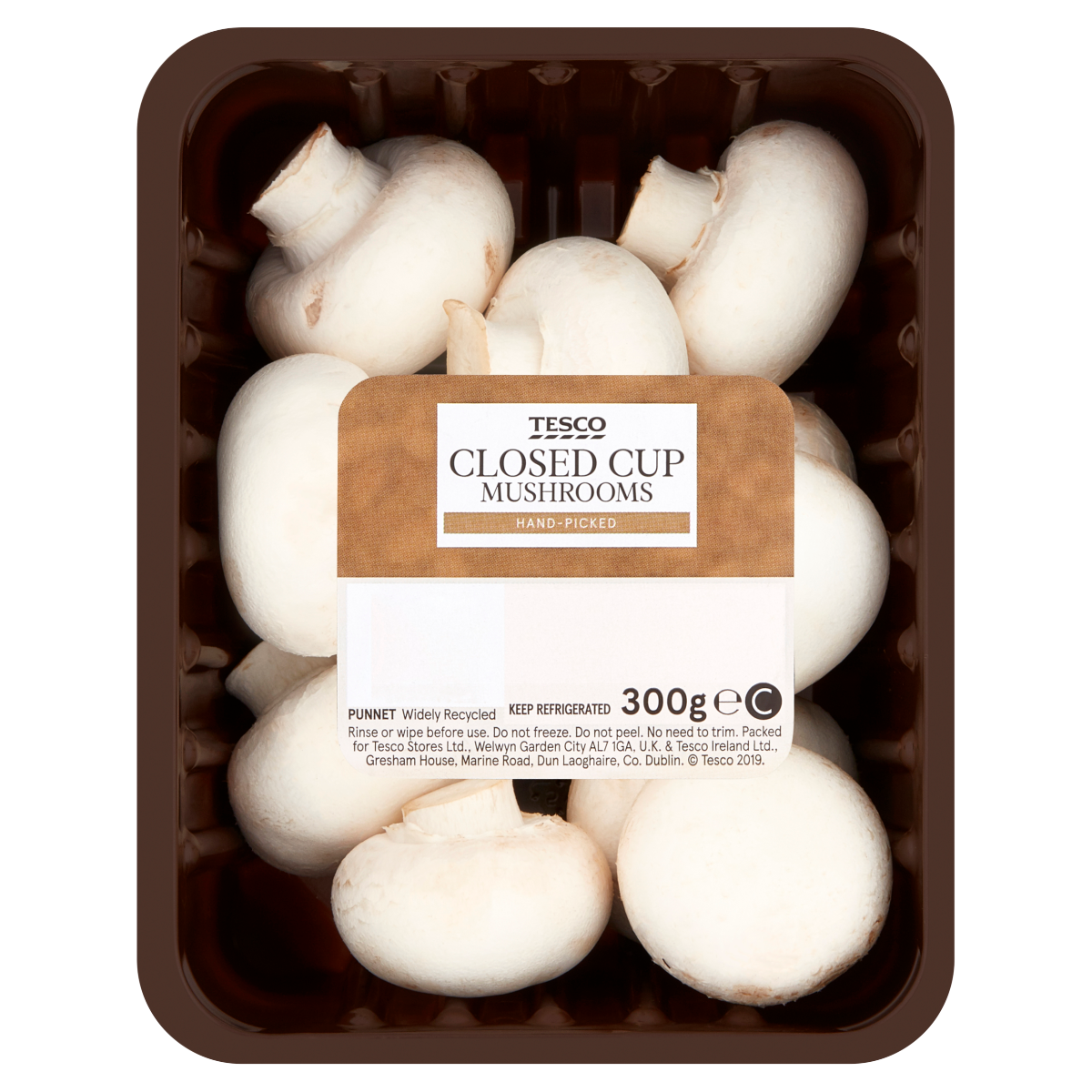 Tesco Closed Cup Mushrooms 300g